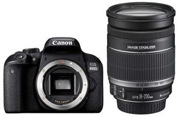 Canon EOS 800D s objektivem EF-S 18-200 mm